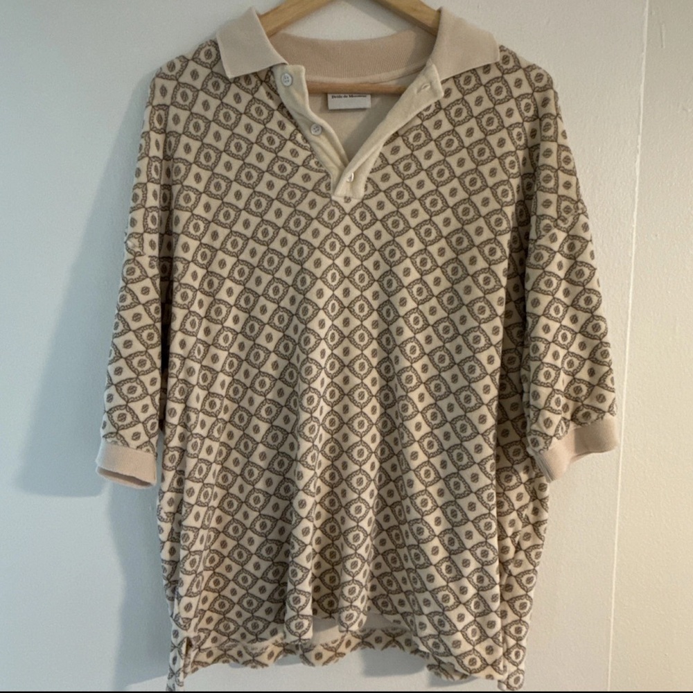 Drole de Monsieur Men's Monogram Polo And Matching Short Set Size L And M